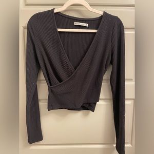 A&F wrap top